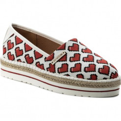 Espadryle LOVE MOSCHINO - JA10103G15IF0100 Bi. Białe espadryle damskie Love Moschino, z materiału. W wyprzedaży za 269.00 zł.