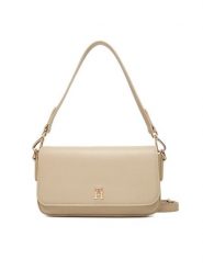 Tommy Hilfiger Torebka Th Icon Conv AW0AW17677 Beżowy. Brązowe torebki do ręki damskie Tommy Hilfiger, bez wzorów, ze skóry, bez dodatków. Za 509.99 zł.