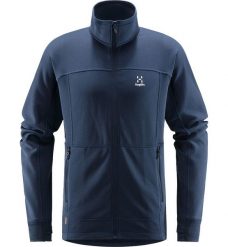 Męska Turystyka Bluza Lekka Oddychająca Haglöfs Betula Jacket. Niebieskie bluzy męskie Haglöfs, m, bez wzorów, z elastanu, bez kaptura. Za 279.00 zł.