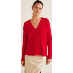 Mango - Sweter Orion. Czerwone swetry damskie Mango, z dzianiny. W wyprzedaży za 119.90 zł.