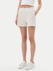 Calvin Klein Underwear Szorty sportowe 000QS7275E Beżowy Regular Fit. Brązowe szorty sportowe damskie Calvin Klein Underwear, m, bez wzorów, z bawełny, sportowe. Za 129.99 zł.