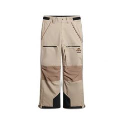 Spodnie narciarskie Superdry Shell. Brązowe spodnie sportowe męskie Superdry., m, bez wzorów, narciarskie. Za 957.70 zł.
