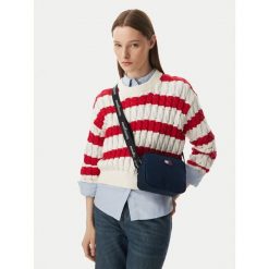 Torebka Tommy Jeans. Niebieskie listonoszki damskie Tommy Jeans, bez wzorów, z jeansu, bez dodatków. Za 289.99 zł.