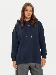 Pepe Jeans Bluza Fergie PL581455 Granatowy Regular Fit. Niebieskie bluzy damskie Pepe Jeans, l, bez wzorów, z bawełny, bez kaptura. Za 259.99 zł.