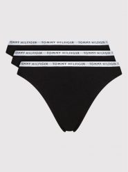 Tommy Hilfiger Komplet fig UW0UW02828 Czarny. Czarne figi damskie Tommy Hilfiger, xs, bez wzorów, z bawełny. Za 129.99 zł.