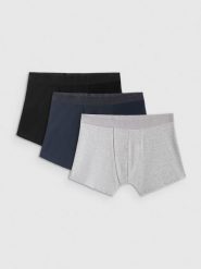 4F Bielizna bokserki (3-pack) męskie - multikolor 3XL. Bokserki męskie 4f, m, bez wzorów, z bawełny. Za 99.99 zł.