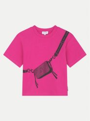 Marc Jacobs T-Shirt W60388 D Różowy Regular Fit. Czerwone t-shirty i topy dla dziewczynek Marc Jacobs, bez wzorów, z bawełny, bez ramiączek. Za 299.99 zł.