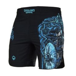 Lekkie spodenki do MMA i BJJ Ground Game Viking męskie. Czarne krótkie spodenki sportowe męskie GROUND GAME, m, bez wzorów, do biegania. Za 189.99 zł.