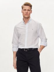 Tommy Hilfiger Koszula MW0MW34632 Błękitny Slim Fit. Niebieskie koszule męskie Tommy Hilfiger, m, bez wzorów, z bawełny, bez kołnierzyka, bez ramiączek. Za 299.99 zł.