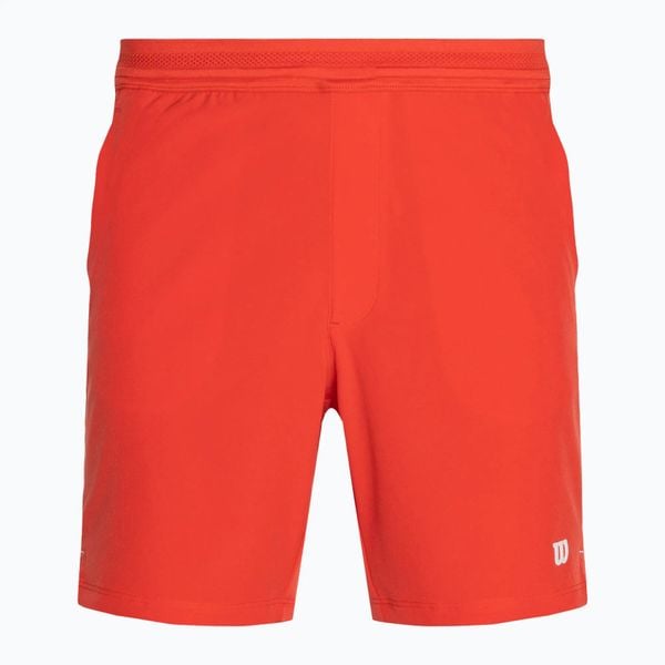 Spodenki tenisowe męskie Wilson Team 7". Czerwone krótkie spodenki sportowe męskie Wilson, m, bez wzorów, z materiału, tenisowe. Za 209.99 zł.
