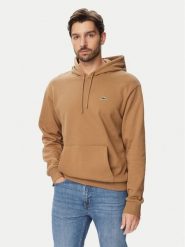 Lacoste Bluza SH8863 Brązowy jasny Relaxed Fit. Brązowe bluzy męskie Lacoste, m, bez wzorów, z bawełny, bez kaptura. Za 624.99 zł.