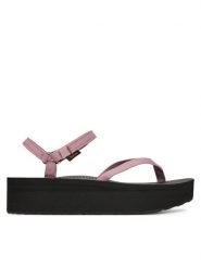 Teva Sandały Flatform Slim 1164630 Różowy. Czerwone sandały damskie Teva, bez wzorów, z materiału, bez obcasa, na koturnie, bez zapięcia. Za 349.99 zł.