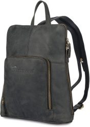 Plecak skórzany damski czarny skóra naturalna nubuk Beltimore S11 NoSize. Czarne plecaki damskie Beltimore, bez wzorów, z nubiku. Za 219.99 zł.