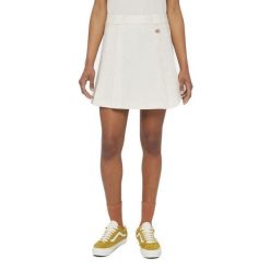Spodnie Dickies Model Elizaville Skirt W Kolor Beżowy. Brązowe spódnice damskie Dickies, bez wzorów, z tkaniny. W wyprzedaży za 122.60 zł.