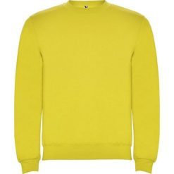 Bluza Unisex Dla Dorosłych Clasica Z Okrągłym Dekoltem. Żółte bluzy męskie ROLY, m, bez wzorów, bez kaptura. Za 73.99 zł.