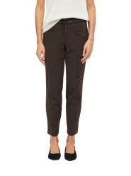 S.Oliver BLACK LABEL spodnie z niskim stanem Kobiety brązowy, 44. Brązowe spodnie materiałowe damskie s.Oliver BLACK LABEL, s, bez wzorów, z obniżonym stanem. Za 379.95 zł.