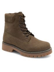Lasocki Young Trapery RIVER CI12-8468-02 Khaki. Brązowe buty zimowe chłopięce Lasocki Young, bez wzorów, z nubiku, bez zapięcia. Za 199.99 zł.