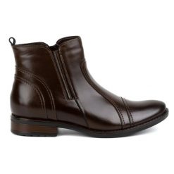 Olivier Sztyblety męskie skórzane zimowe 1001 brązowe. Brązowe botki męskie na zimę, bez wzorów, eleganckie, bez zapięcia. Za 484.00 zł.