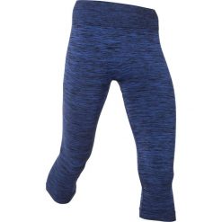 Legginsy sportowe 3/4, bezszwowe bonprix szafirowy melanż. Legginsy sportowe damskie bonprix, melanż, z materiału. Za 37.99 zł.