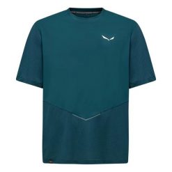 T-shirt Salewa Pedroc Dry'Ton Hybrid. Niebieskie t-shirty męskie Salewa, l, bez wzorów, bez kołnierzyka. Za 259.99 zł.