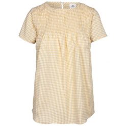 Kobiety/Panie Candice Gingham Smock Top. Żółte t-shirty damskie Trespass, s, bez wzorów, casualowe, bez kołnierzyka. Za 103.99 zł.
