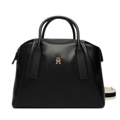 Torebka Tommy Hilfiger. Czarne torebki do ręki damskie Tommy Hilfiger, bez wzorów, klasyczne, bez dodatków. Za 649.99 zł.