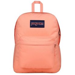Plecak sportowo-turystyczny damski Superbreak Backpack pojemność 26 L. Brązowe plecaki damskie JanSport, bez wzorów, z materiału, sportowe. Za 119.99 zł.
