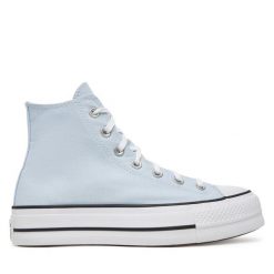 Trampki Converse. Niebieskie trampki i tenisówki damskie Converse, bez wzorów, retro, bez zapięcia. Za 259.99 zł.