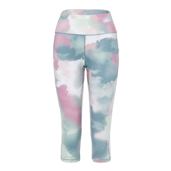 Legginsy 3/4 Damskie Marmur Influential II. Czerwone legginsy damskie Dare 2b, bez wzorów, z elastanu, na fitness i siłownię. Za 141.99 zł.
