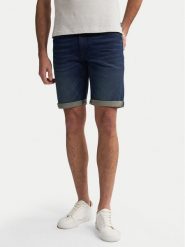 Petrol Industries Szorty jeansowe M-ROS-SHO001 Granatowy Slim Fit. Niebieskie szorty męskie Petrol Industries, m, bez wzorów, z bawełny. Za 149.99 zł.