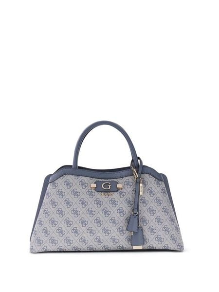 Guess Torebka Lindsey HWSG97 49060 Niebieski. Niebieskie listonoszki damskie Guess, z aplikacjami, ze skóry, bez dodatków. Za 570.99 zł.