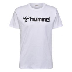 Koszulka Hummel Go 2.0 Logo. Białe koszulki sportowe męskie Hummel, bez wzorów, bez kołnierzyka, bez ramiączek, do piłki nożnej. Za 137.50 zł.