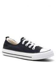 Converse Trampki Chuck Taylor All Star Shoreline Slip 537081C Czarny. Czarne trampki i tenisówki damskie Converse, bez wzorów, z materiału, retro, bez zapięcia. Za 179.99 zł.
