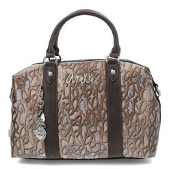 Brązowy Kuferek Anekke Elegancka Torebka Damska. Brązowe torby na ramię damskie Anekke, bez wzorów, z materiału, eleganckie, bez dodatków. Za 429.00 zł.