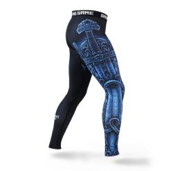 Legginsy do MMA męskie Ground Game VIKING. Legginsy sportowe męskie GROUND GAME, m, bez wzorów, z elastanu, do biegania. Za 179.99 zł.
