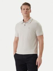 Calvin Klein Polo LV04LC239G Écru Regular Fit. Koszulki polo męskie Calvin Klein, m, bez wzorów, z bawełny, bez ramiączek. Za 289.99 zł.