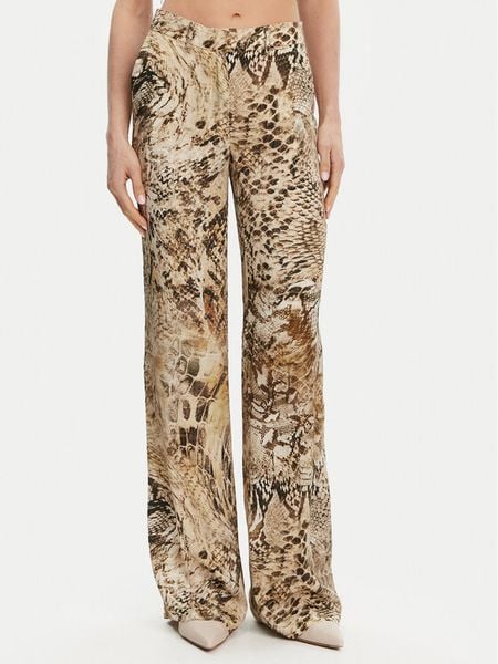 Marciano Guess Spodnie materiałowe 5GGB01 7298A Brązowy Straight Fit. Brązowe spodnie materiałowe damskie Marciano Guess, z aplikacjami, z materiału. Za 399.99 zł.