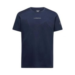 T-shirt La Sportiva Dude. Niebieskie t-shirty męskie La Sportiva, s, bez wzorów, z bawełny, klasyczne, bez kołnierzyka. Za 258.85 zł.