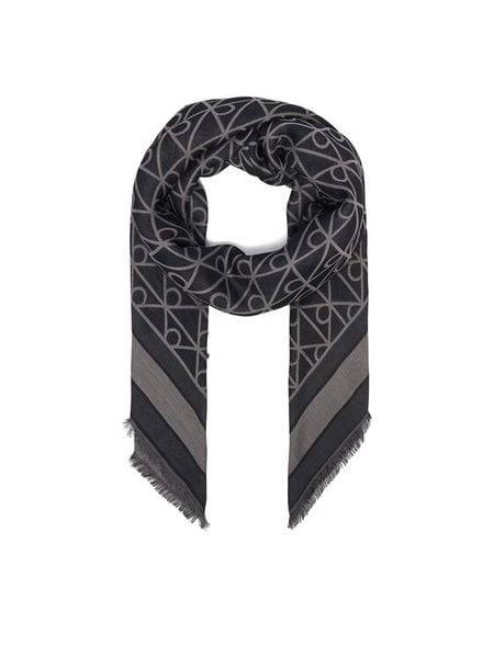 Calvin Klein Chusta LV04F8080G Czarny. Czarne czapki i kapelusze damskie Calvin Klein, bez wzorów. Za 289.99 zł.