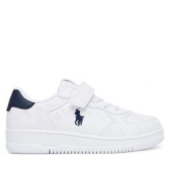 Sneakersy Polo Ralph Lauren. Białe trampki i tenisówki chłopięce Polo Ralph Lauren, bez wzorów, bez zapięcia. Za 419.99 zł.