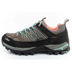 Buty CMP Rigel 3Q54456 01PR szare z membraną. Szare obuwie sportowe damskie bez wzorów, ze skóry. Za 537.85 zł.