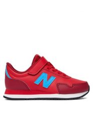 New Balance Sneakersy P32383J Czerwony. Czerwone buty sportowe dziewczęce New Balance, bez wzorów, z materiału, bez zapięcia. Za 219.99 zł.