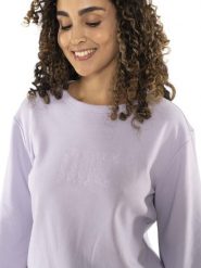 Bluza z bawełna na outdoor na co dzień. Białe bluzy damskie LEONE 1947 APPAREL, xs, bez wzorów, z bawełny, bez kaptura. Za 328.38 zł.