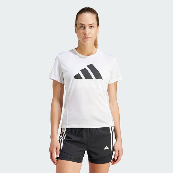 Koszulka Run It. Białe koszulki sportowe damskie Adidas, xs, bez wzorów, bez kołnierzyka, bez ramiączek, do biegania. Za 139.00 zł.