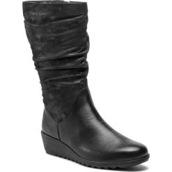 Kozaki CAPRICE - 9-25407-21 Blk Pearl Comb 025. Czarne kozaki damskie Caprice, z nubiku. Za 369.90 zł.