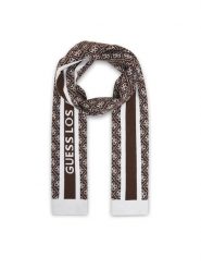 Guess Szalik W4BZ22 Z3JD2 Brązowy. Brązowe czapki i kapelusze damskie Guess, z aplikacjami, z poliesteru. Za 234.99 zł.