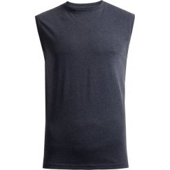 Koszulka bez rękawów męska TSM600 - denim melanż - Outhorn. T-shirty męskie Outhorn. W wyprzedaży za 19.99 zł.