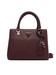 Guess Torebka Noelle II HWZG96 72050 Bordowy. Czerwone torebki do ręki damskie Guess, z aplikacjami, ze skóry, bez dodatków. Za 634.99 zł.