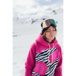 Bluza outdoorowa z kapturem damska DEEP TRIP Twix pink softshell. Czerwone bluzy damskie DEEP TRIP, bez wzorów, z softshellu, z kapturem, snowboardowy. Za 499.00 zł.