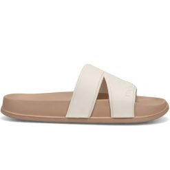 Klapki damskie New Balance SUF20SG3 – beżowe. Brązowe klapki damskie New Balance, bez wzorów, klasyczne, bez obcasa. Za 69.99 zł.